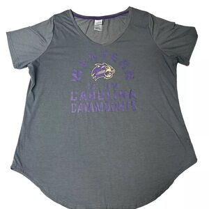 Women’s XXL Western Carolina University Creative Apparel Purple Gray Shirt